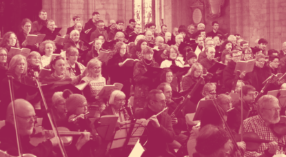 Cambridge University Symphony Chorus singing in Ely Cathedral